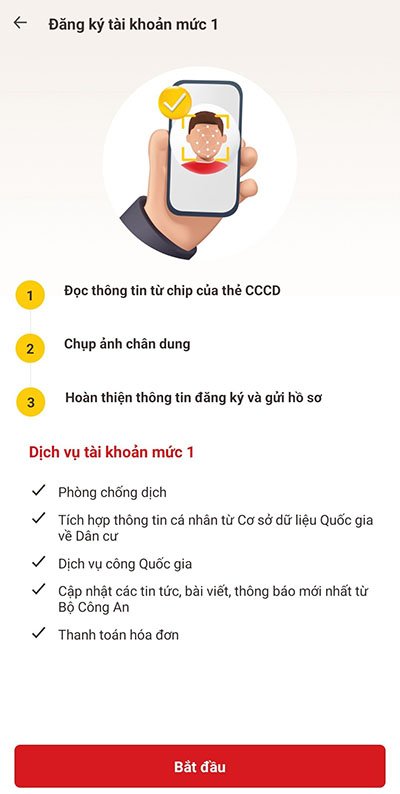 Hướng dẫn đăng ký tài khoản định danh điện tử VNeID