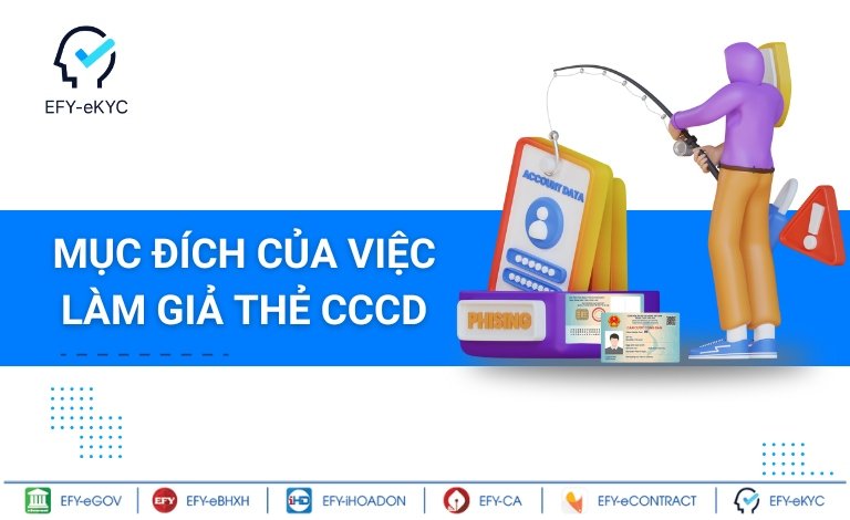 Mục đích của việc fake thẻ CCCD